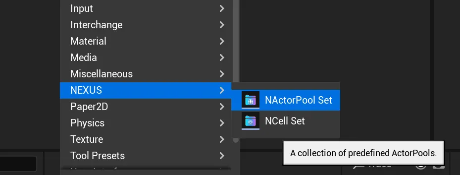 Creating a new UNActorPoolSet