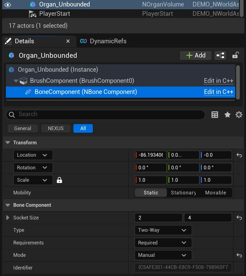 Bone Component Details