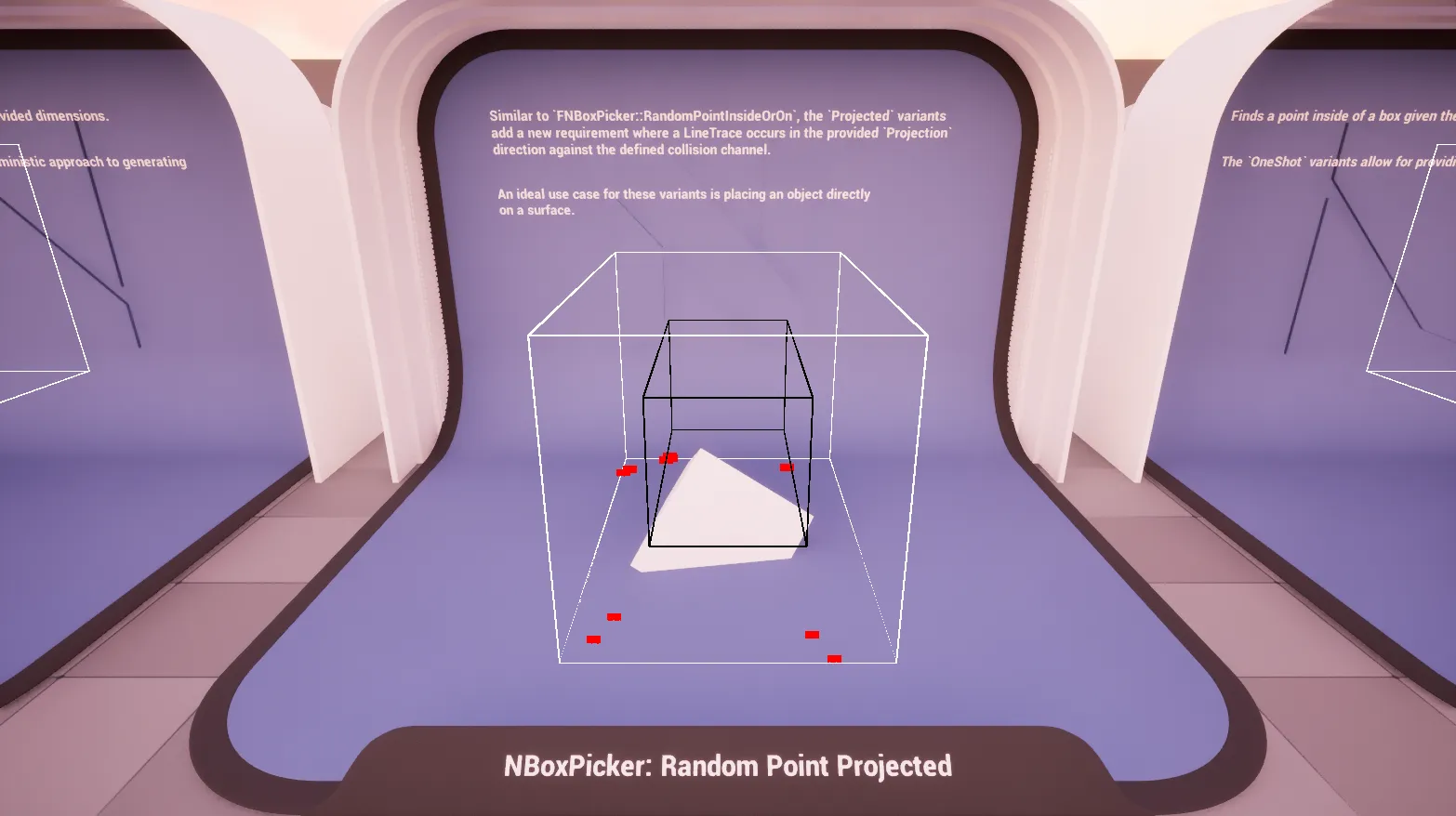 Box: Random Point Projected