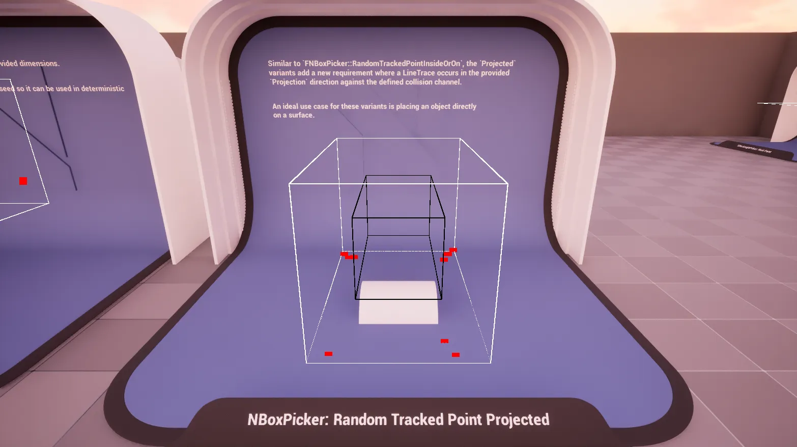 Box: Random Tracked Point Projected