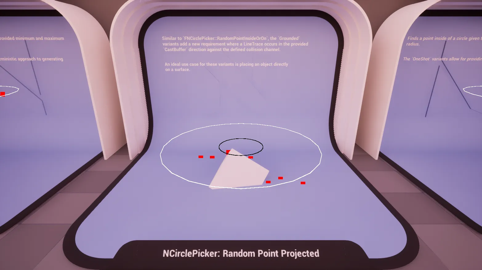 Circle: Random Point Projected