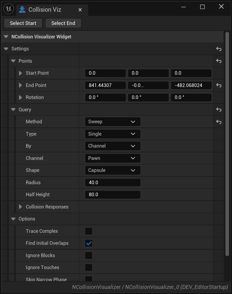 Collision Viz Window