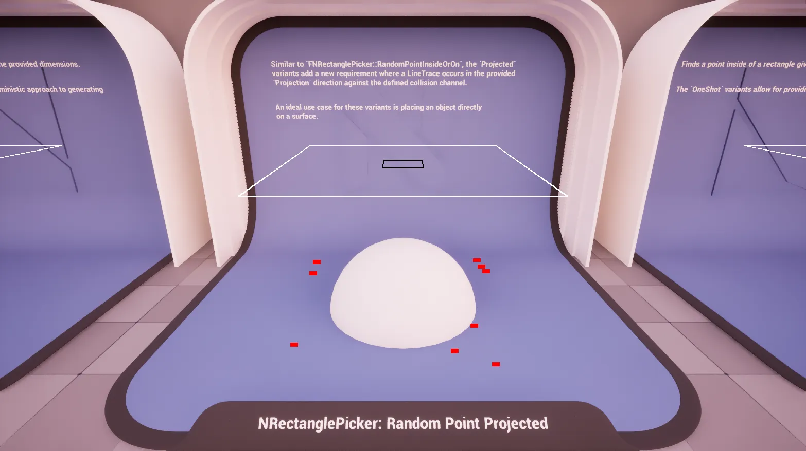 Rectangle: Random Point Projected