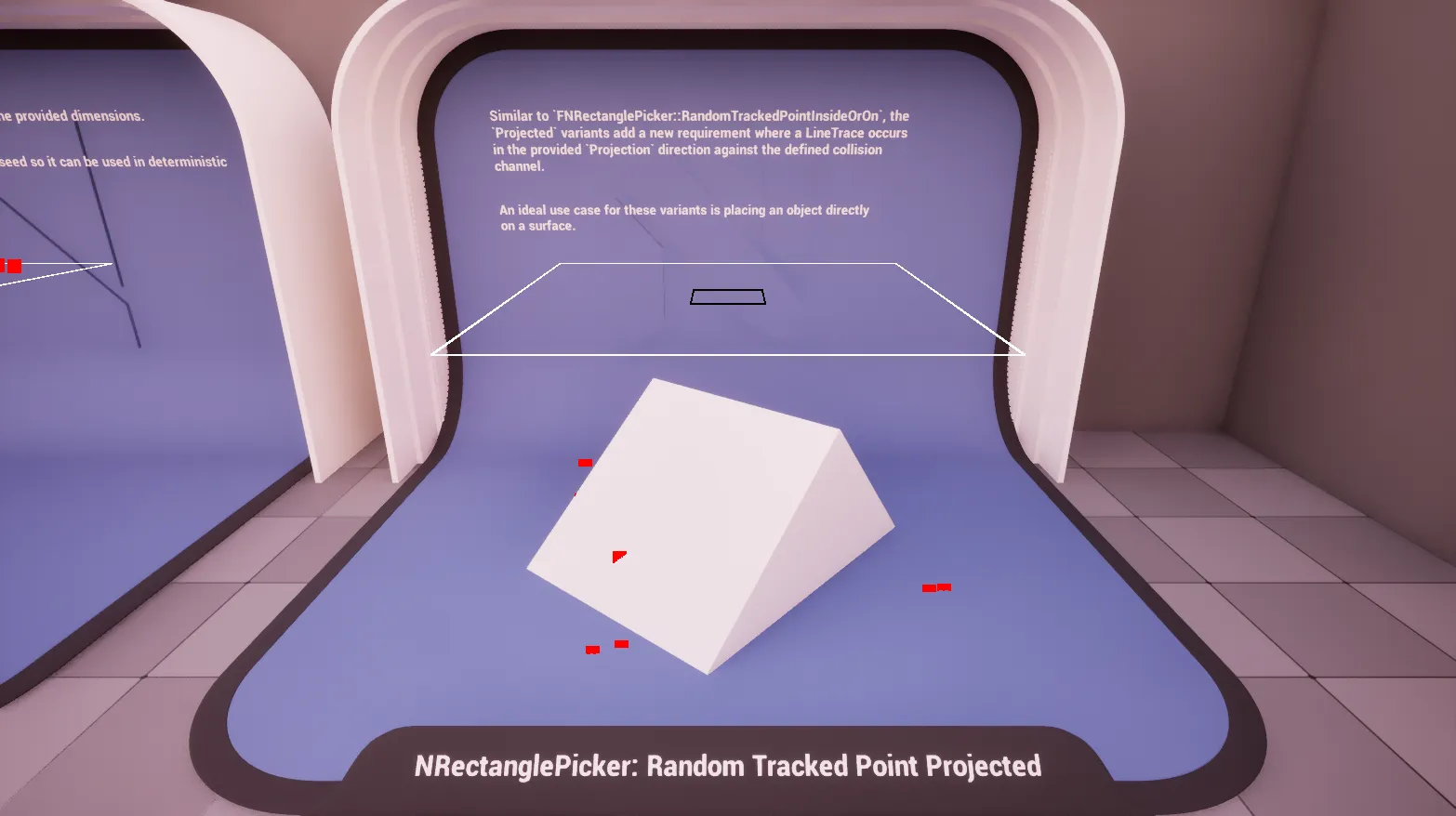 Rectangle: Random Tracked Point Projected