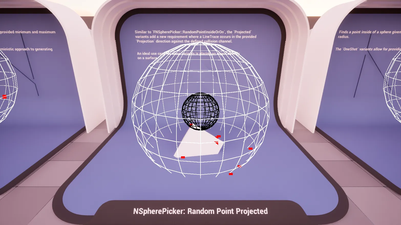 Sphere: Random Point Projected