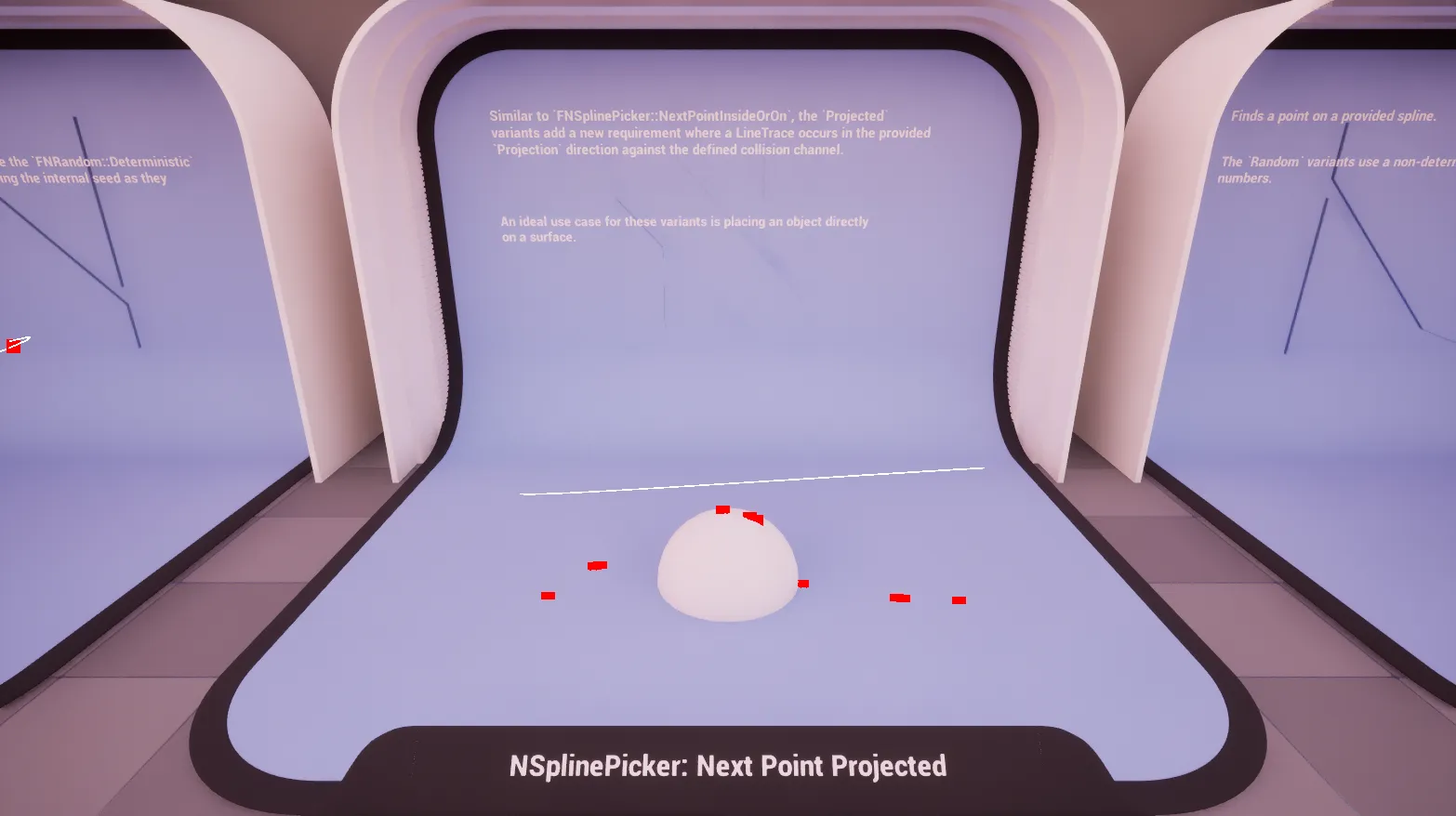 Spline: Next Point Projected