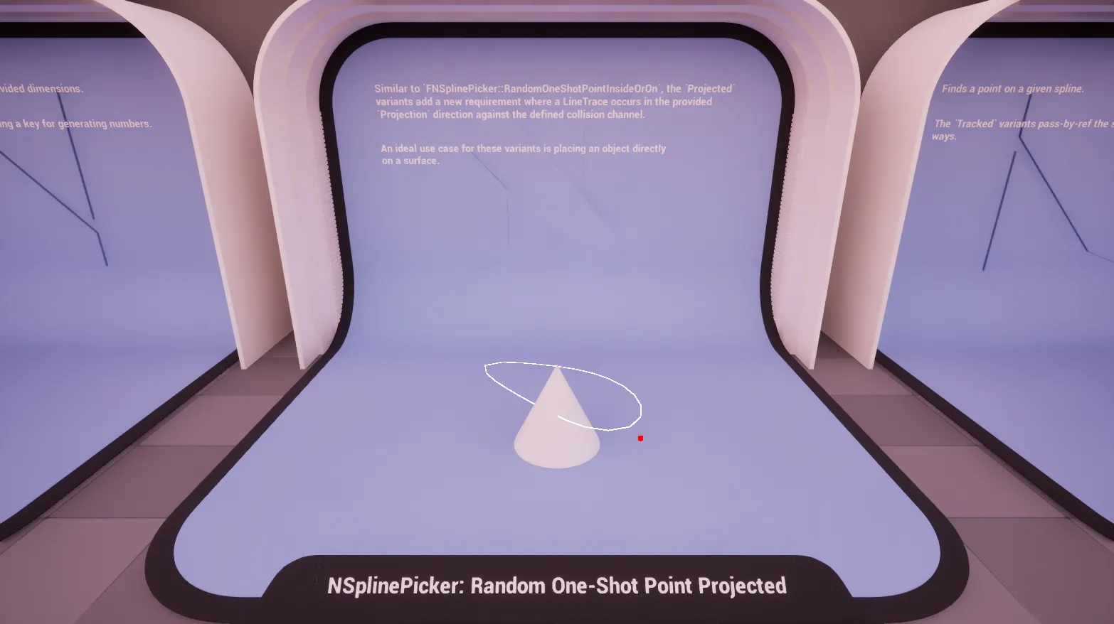 Spline: Random One-Shot Point Projected