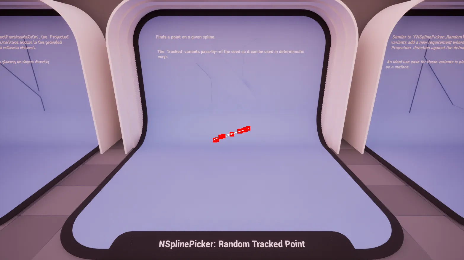 Spline: Random Tracked Point